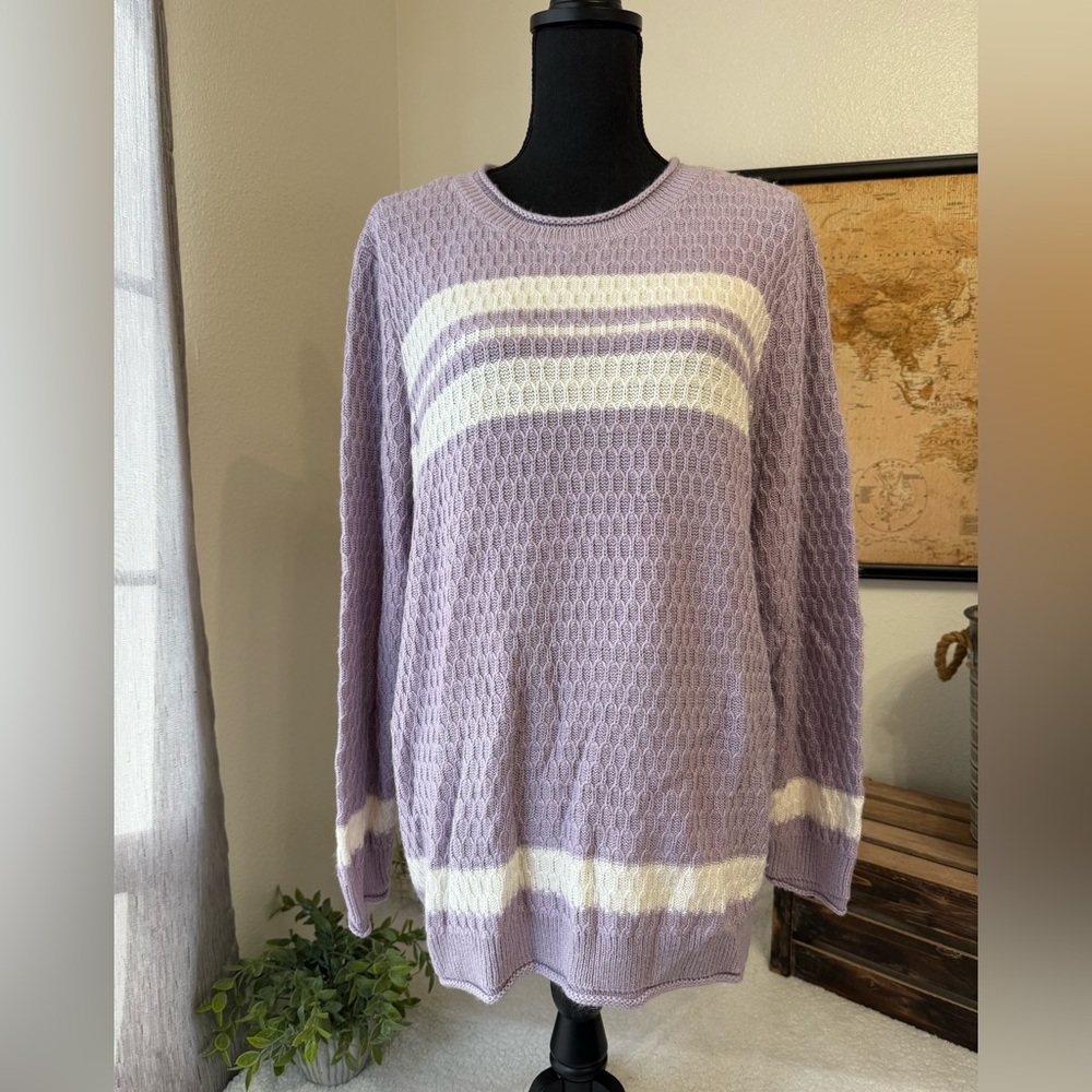 CJ Banks purple sweater 2X